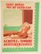 Affiche Originale Ancienne 1950 Le Timbre Antituberculeux /rs171