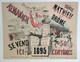 Affiche Originale Ancienne Almanach 1895 Triple Mathieu De La Drôme /rs235