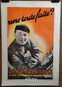 Affiche originale ancienne Cigarettes Celtique Régie Française /RS253