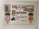 Affiche Originale Ancienne Dipl&ocirc;me Manufacture De Tabacs Boncourt Suisse /rs247