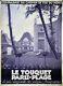 Affiche Originale Ancienne Le Touquet Paris Plage 103 X 75 Cm