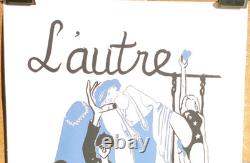 Affiche originale ancienne L'AUTRE Théâtre du Matin J. Bellan /RS71