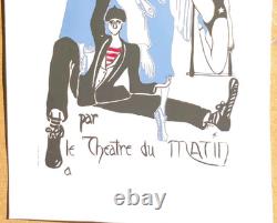 Affiche originale ancienne L'AUTRE Théâtre du Matin J. Bellan /RS71