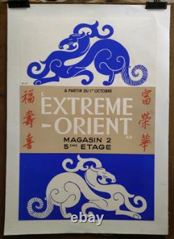 Affiche originale ancienne L'extrème-Orient /RS256