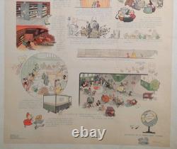 Affiche originale ancienne La Phosphatine Lyrique L'usine Enchantée /RS399