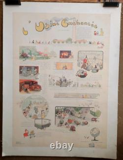 Affiche originale ancienne La Phosphatine Lyrique L'usine Enchantée /RS399