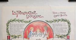 Affiche originale ancienne La Phosphatine Lyrique /RS397