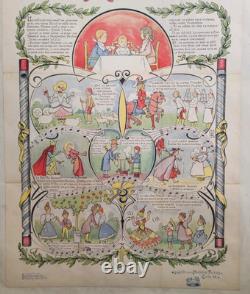 Affiche originale ancienne La Phosphatine Lyrique /RS397