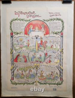 Affiche originale ancienne La Phosphatine Lyrique /RS397