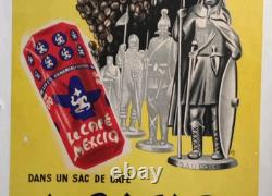Affiche originale ancienne Le Café Mexciq toute la France et son histoire /RS341