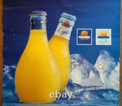 Affiche originale ancienne Orangina & Orangina Light /RS332