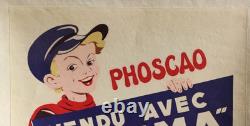 Affiche originale ancienne PHOSCAO IMA Paris /RS32