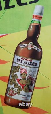 Affiche originale ancienne Rhum des Alizés Meymac Corrèze /RS340