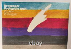 Affiche originale ancienne TOSCA Puccini Bregenzer Festspiele 1984 /RS75