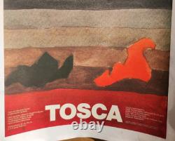 Affiche originale ancienne TOSCA Puccini Bregenzer Festspiele 1984 /RS75