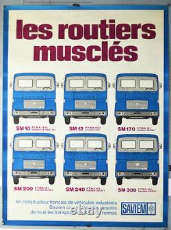 Affiche originale ancienne de 1970 -Format 157 x 120 cm