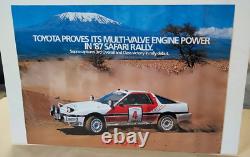 Affiche originale concession TOYOTA SUPRA 87 RARE