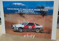 Affiche originale concession TOYOTA SUPRA 87 RARE