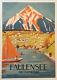 Affiche Originale De Tourisme Pour La Commune De Faulensee En Suisse (années 50)