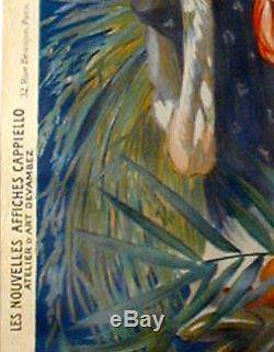 Affiche originale litho CAPPIELLO expo coloniale Marseille 1922 à entoiler