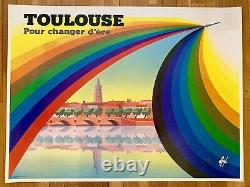 Affiche originale sérigraphie Toulouse Foré