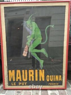 Affiche originale vintage Cappiello Maurin 1906