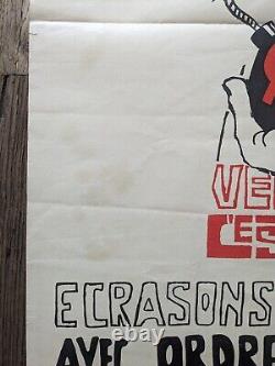 Affiche politique d'époque Ecrasons le Bolchevisme vintage politics poster P98