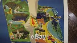 Affiche pub Biarritz, Pays basque 1960 par ERIC