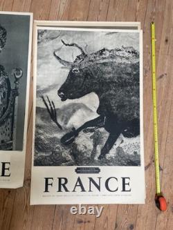 Affiche publicitaire Grotte de Lascaux photo Ph. Windels 1950. 6298, Tourisme