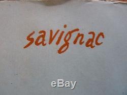 Affiche publicitaire ancienne Dunlop signée Savignac