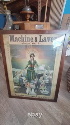 Affiche publicitaire ancienne JAJAG de JOHN vers 1900 Encadrée 68 x 40 cm