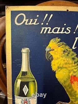 Affiche publicitaire originale 1915 Oui! Mais! L'ANIS Edouard Pernod R C LURE