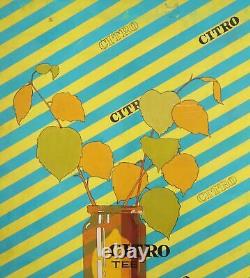 Affiche publicitaire vintage de thé au citron
