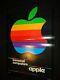 Affiche Rare Apple Rainbow Vintage 1980 Personal Computers Poster Black