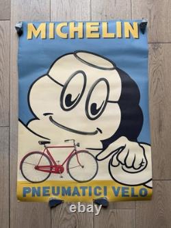Affiche rééditée Dead stock Michelin Milano Memphis 60s Vélo Giro Savignac