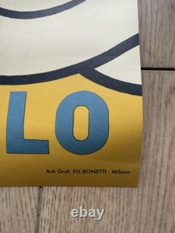 Affiche rééditée Dead stock Michelin Milano Memphis 60s Vélo Giro Savignac