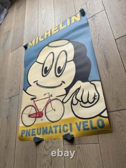 Affiche rééditée Dead stock Michelin Milano Memphis 60s Vélo Giro Savignac