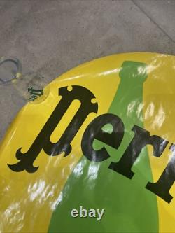 Affiche ronde Originale PERRIER le champagne des eaux de table diam 78 cm