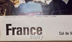 Affiche touristique originale Mont-Blanc Saint-Gervais 1962 Alps France 40×60