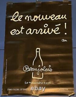 Affiche vin, Beaujolais, Ben, Bar à vin, Bordeaux, sincère, Andy Warhol