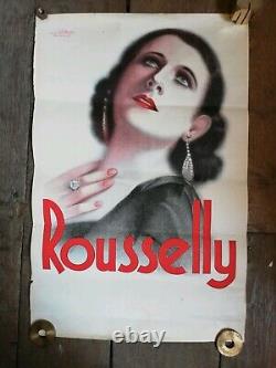 Affiches anciennes Rousselly, publicité, vintage, Belgium, décoration intérieur