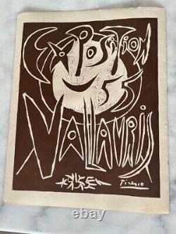 Affiches anciennes vintage Picasso, Exposition Vallauris, 1955