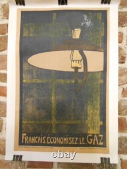 Affichette Ancienne Originale Francais Economisez Le Gaz