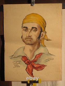 Affichette Ancienne Pirate Chicamour St Malo