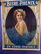 Affichette Lithographique 1936 Bierre Phenix Par Viret Imp Moullot Tbe