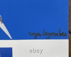 Air France original poster 1981, Roger Bezombes, Concorde, Ciel Air France