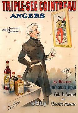 Albert Guillaume Affiche Ancienne Triple Sec Cointreau CI 1900