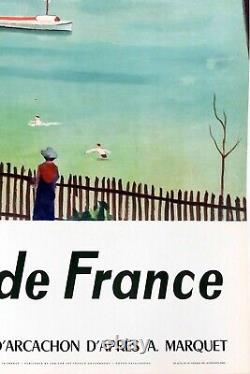 Albert Marquet affiche original. Plages de France original poster