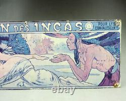 Alphonse Mucha Rare ancienne affiche'' Vin des Incas'' Epoque Art Nouveau. 1897