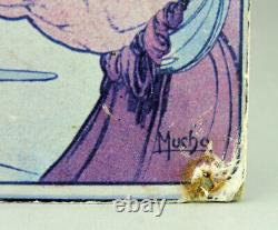 Alphonse Mucha Rare ancienne affiche'' Vin des Incas'' Epoque Art Nouveau. 1897